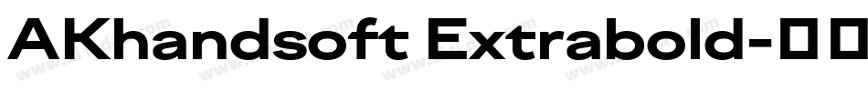 AKhandsoft Extrabold字体转换